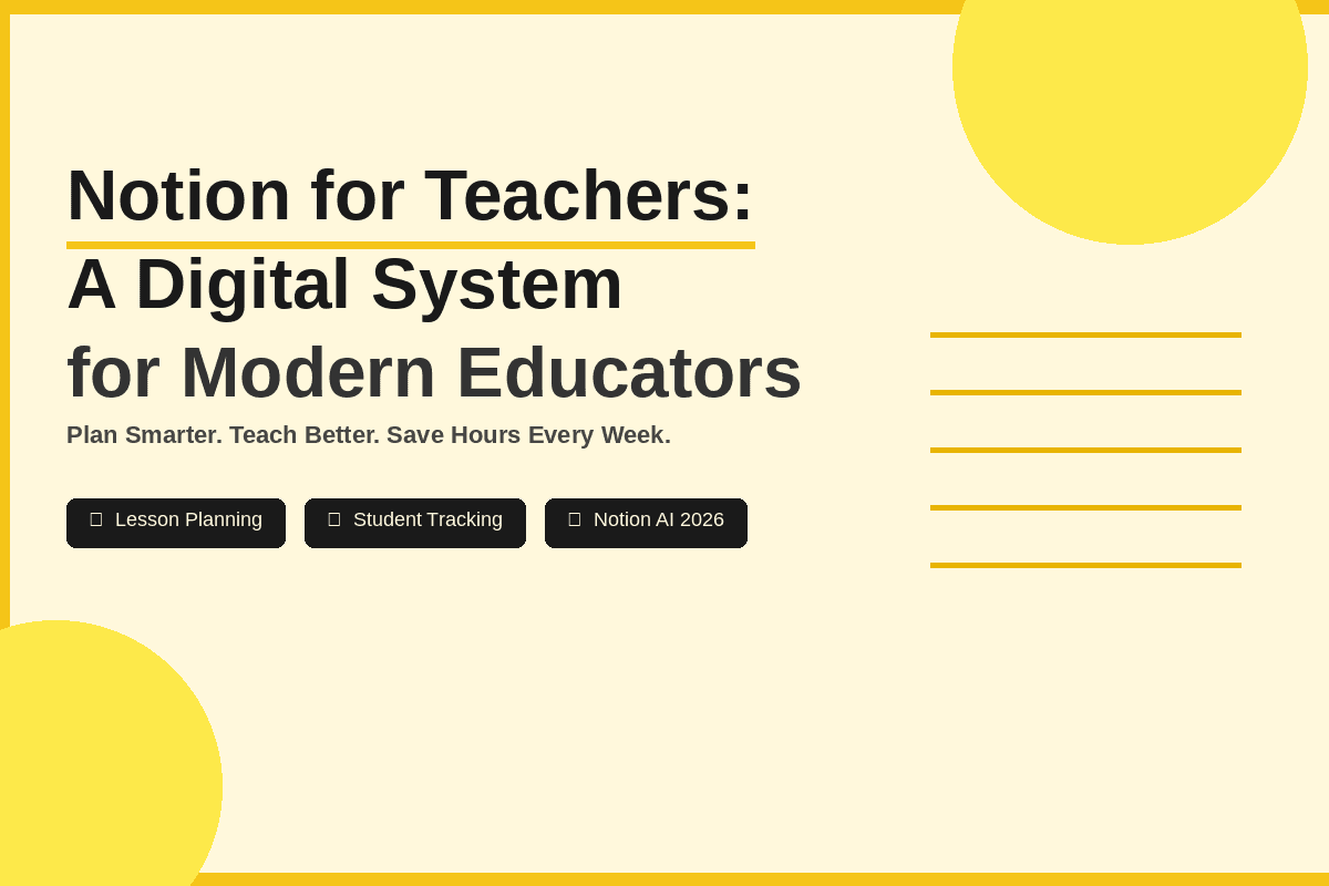 Notion for Teachers