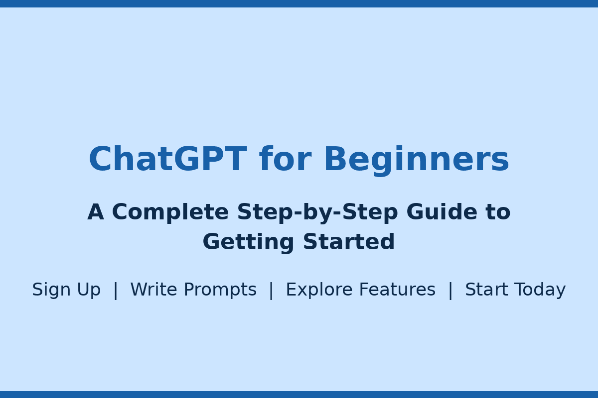 ChatGPT for Beginners